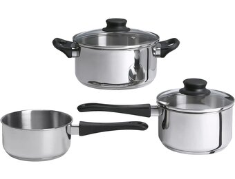 Roestvrijstalen pannenset 5-delig