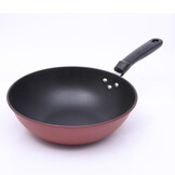 Wokpan 30 cm - anti-aanbaklaag Rood | PFOA vrij