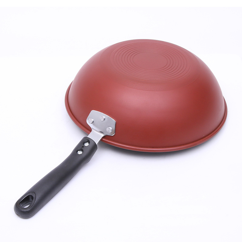 Wokpan 30 cm - anti-aanbaklaag Rood | PFOA vrij