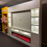 TV-Wandmeubel Valencia - Eiken gefineerd - 280 x 30 x 220 cm - Crème