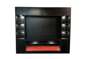 TV-Wandmeubel Barcelona - Visgraat - Zwart