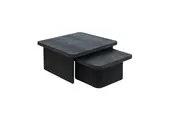 Salontafel Hampton - Visgraat Zwart | set van 2