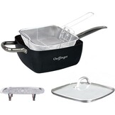 2 in 1 Vierkante Frituurpan 24 cm