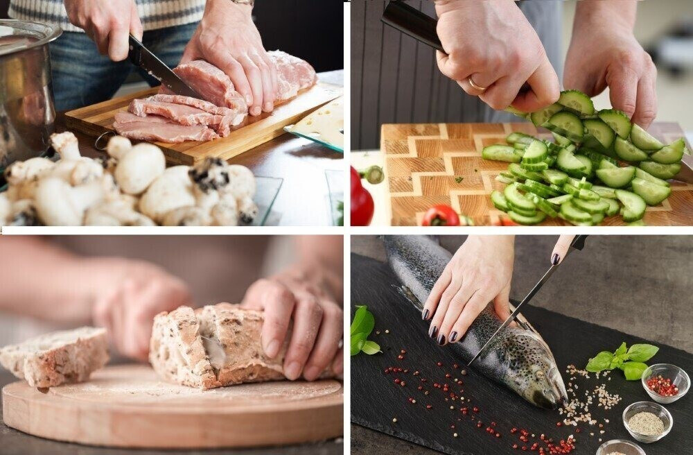 Cheffinger messenset Rosé Zwart  6-delig