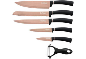 Cheffinger messenset Rosé Zwart  6-delig