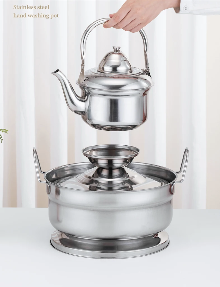 Marokkaanse Handwas set Chlal/Tasa - Roestvrij staal