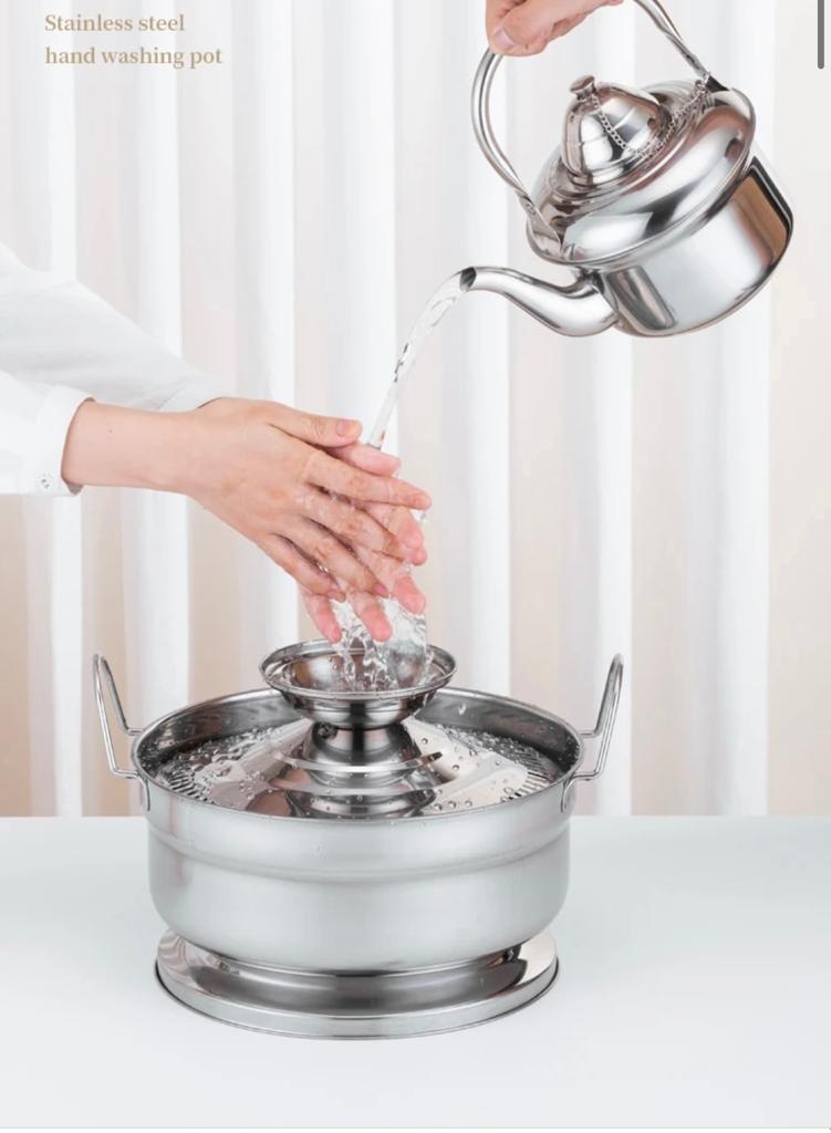 Marokkaanse Handwas set Chlal/Tasa - Roestvrij staal