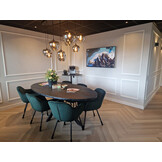 Hanglamp Apples Smoke glas  10 lichts - Ovaal