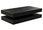 Salontafel Blackwood Zwart Eiken Fineer | Rechthoekig