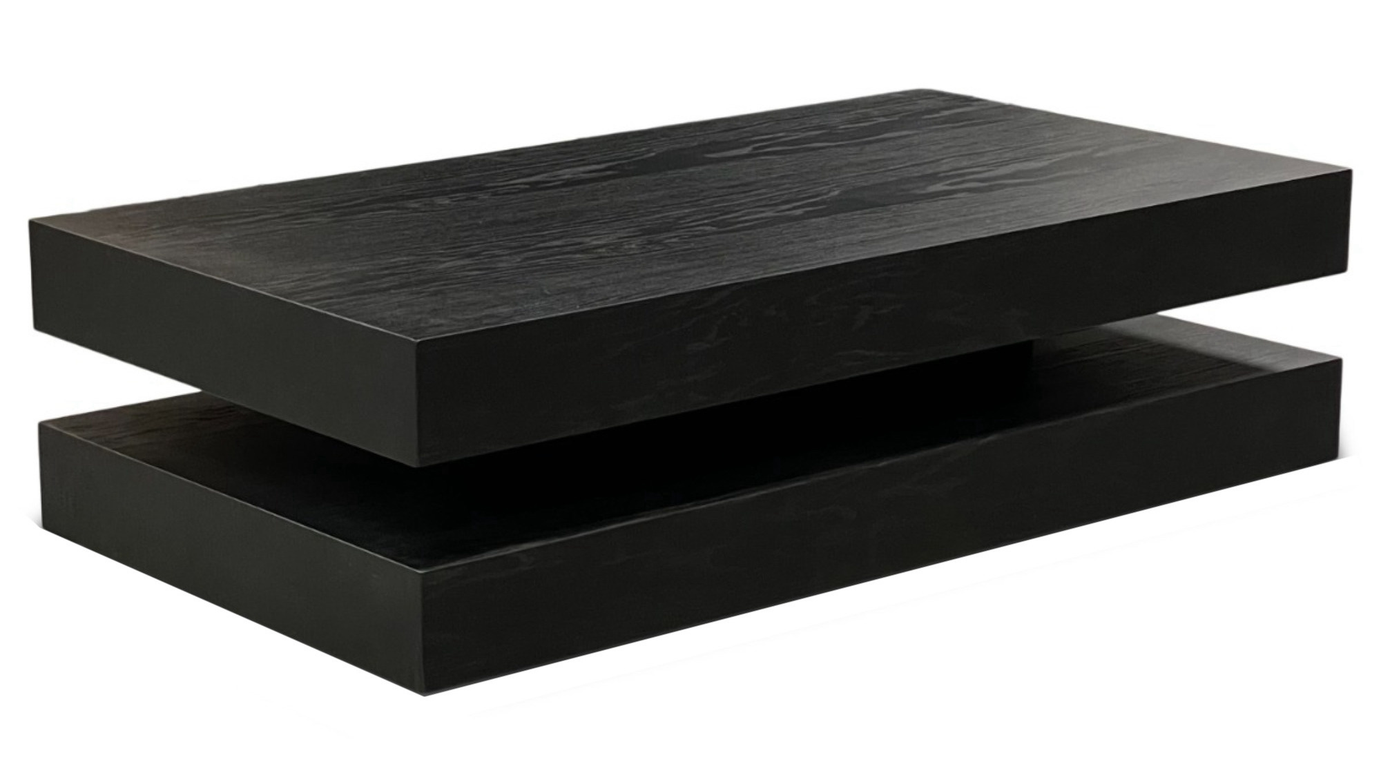 Salontafel Blackwood Zwart Eiken Fineer | Rechthoekig