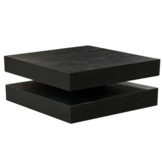 Salontafel Blackwood Zwart Eiken Fineer | 90 x 90