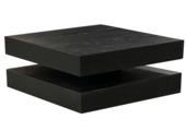 Salontafel Blackwood Zwart Eiken Fineer | 90 x 90