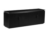 Tv-meubel Woodville | Zwart Eiken Fineer - 160 x 40 cm