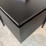 Salontafel Woodville Zwart Eiken Fineer | 90 x 90 cm