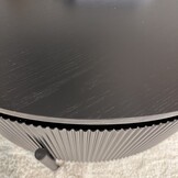Salontafel Woodville Zwart Eiken Fineer | Ø100 cm