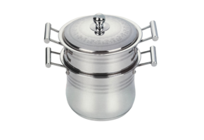 Couscous pan / stoompan - Roestvrijstaal - Sierdeksel