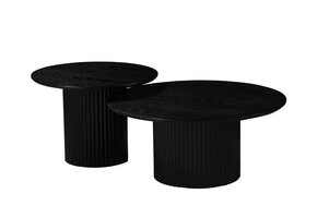 Salontafel Ronda | Zwart Eiken Fineer - set van 2