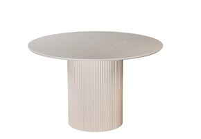 Eettafel Ronda | Gebroken Wit Eiken Fineer - Rond