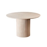 Eettafel Ronda | Light Oak fineer - Rond Ø 120 cm