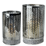 Windlicht Andora set van 2 - Zilver