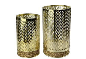 Windlicht Andora set van 2 - Goud