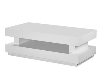 Salontafel Hamburger Hoogglans wit MDF - Rechthoekig