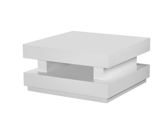 Salontafel Hamburger Hoogglans wit MDF - Vierkant