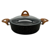 Pannenset Graniet 7-delig | Zwart/Goud