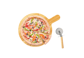Pizza snijplank met pizzames ⌀30 cm