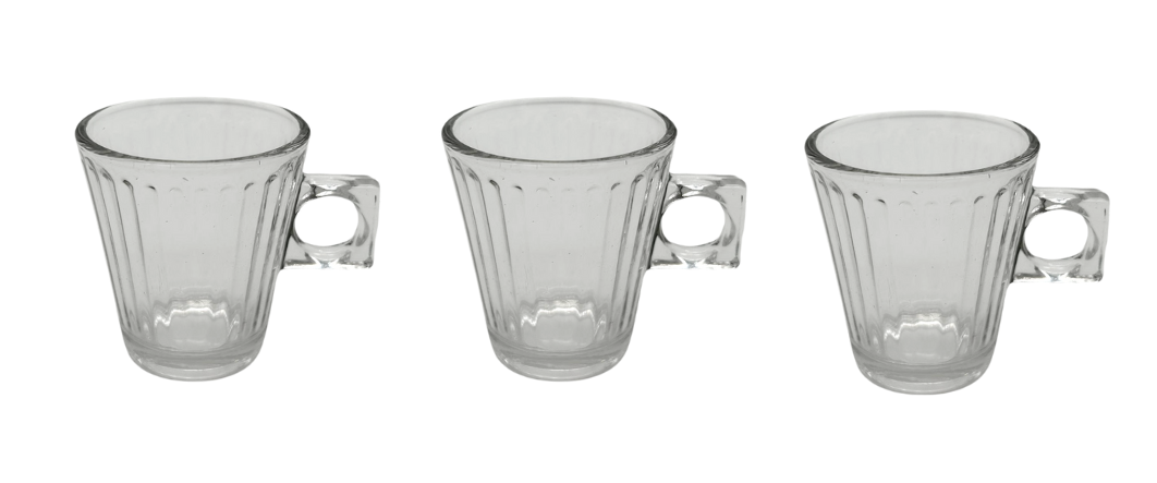 Espressokopjes set van 3 | Lines 8 cl