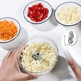 Mini hakmolen met trek koord - Groenten en Kruiden