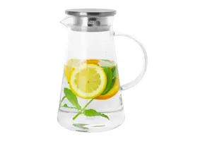 Glazen karaf | aluminium deksen met filter