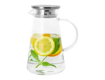 Glazen karaf | aluminium deksen met filter