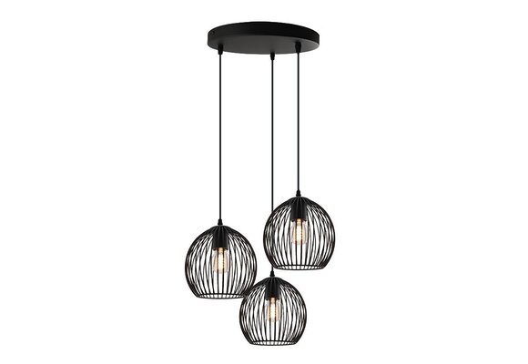 Hanglamp Cage - 3 lichts | Zwart