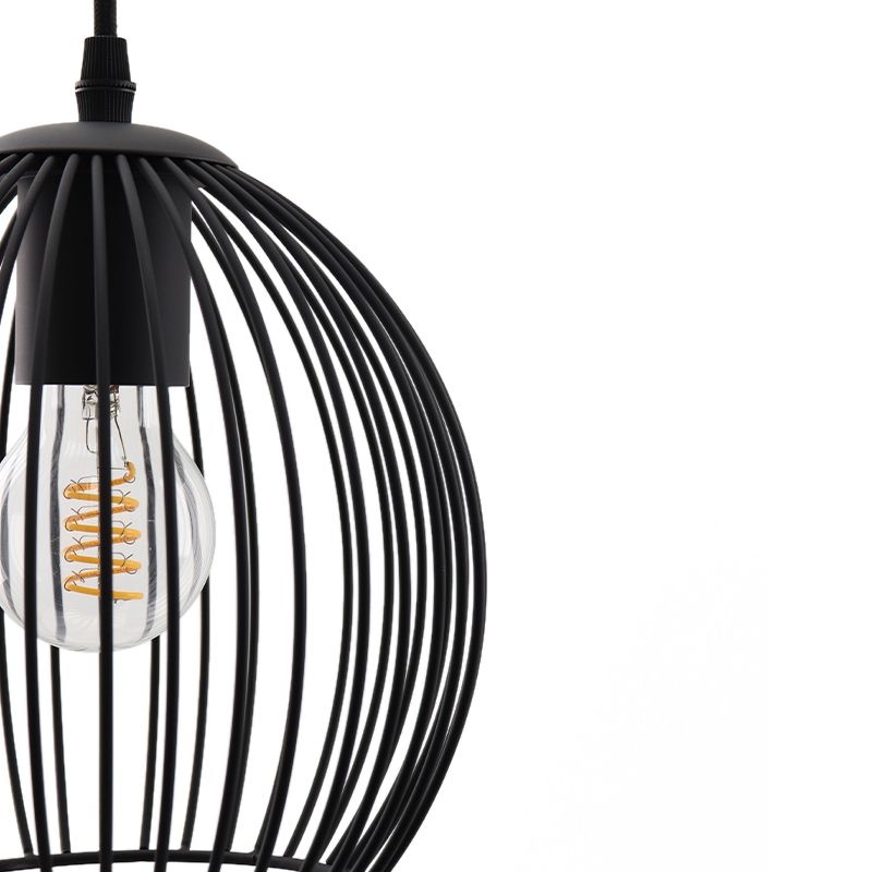 Hanglamp Cage - 3 lichts | Zwart
