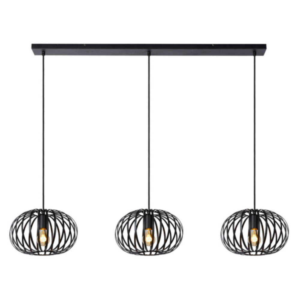 Suspension filaire Kaore - Noir - 21x19 cm | , créateur d'intérieur