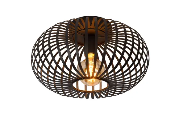 Plafondlamp Cage - Zwart |  Ø 40 cm