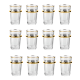 Theeglazen Casablanca - set van 12 | Goud