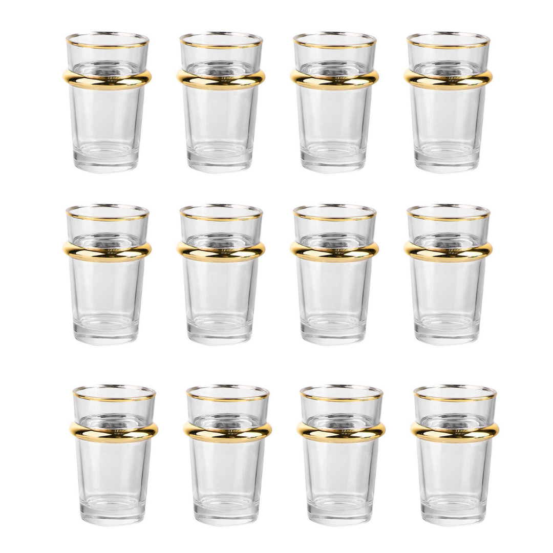 Theeglazen Casablanca - set van 12 | Goud