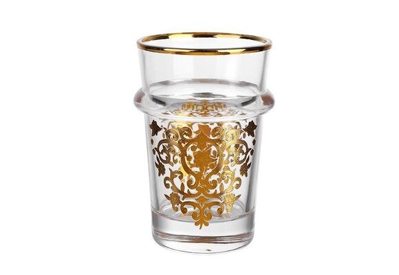 Theeglazen Asilah - set van 12 | Goud