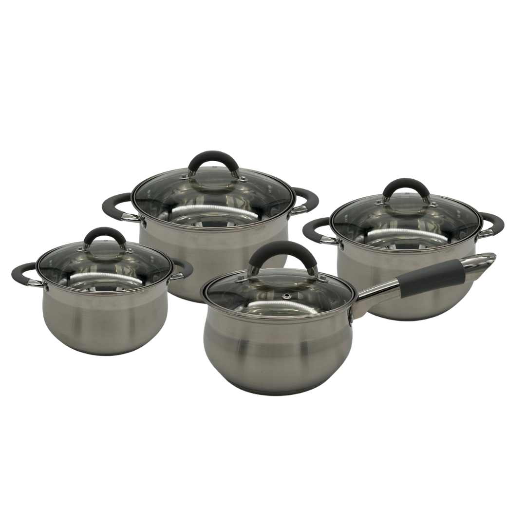Pannenset 8 - delig - Inductie - Roestvrij staal