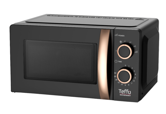 Teffo Magnetron | Vrijstaand - 20 liter - zwart / rosé goud