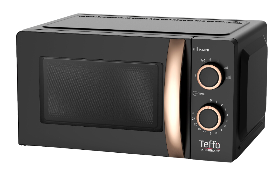 Teffo Magnetron | Vrijstaand - 20 liter - zwart / rosé goud