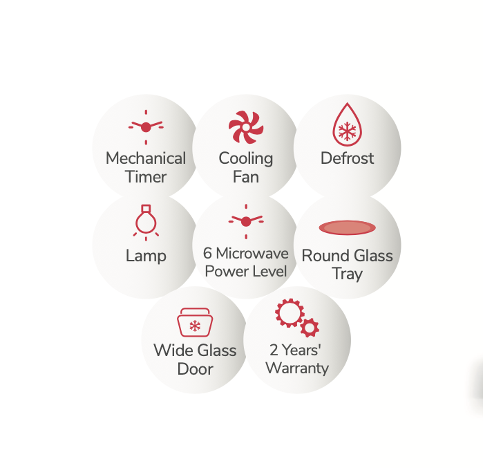 Teffo Magnetron | Vrijstaand - 20 liter - wit / rosé goud