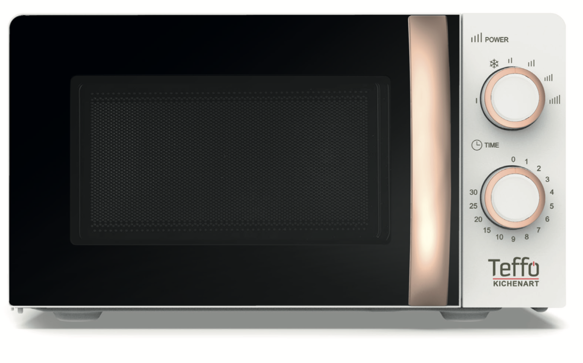 Teffo Magnetron | Vrijstaand - 20 liter - wit / rosé goud