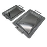 Dienblad Versa print - Oosters dienblad - Set van 2 | Zilver