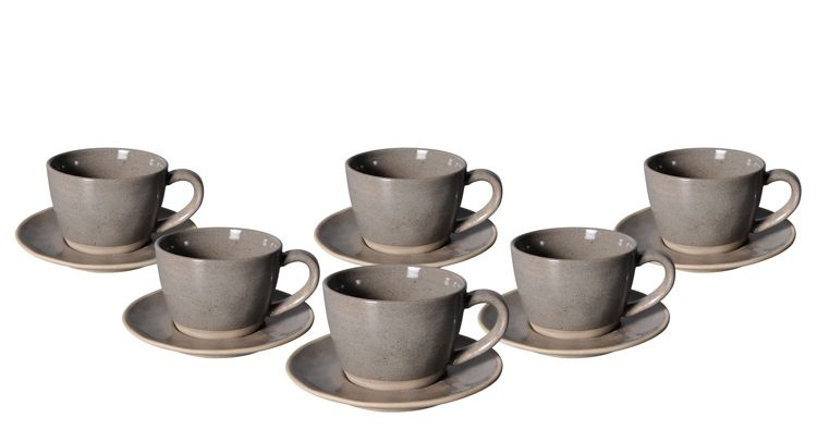 Bricard - Albi - Koffieset | Taupe 12-delig