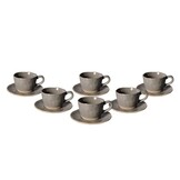 Bricard - Albi - Espressoset | Taupe 12-delig