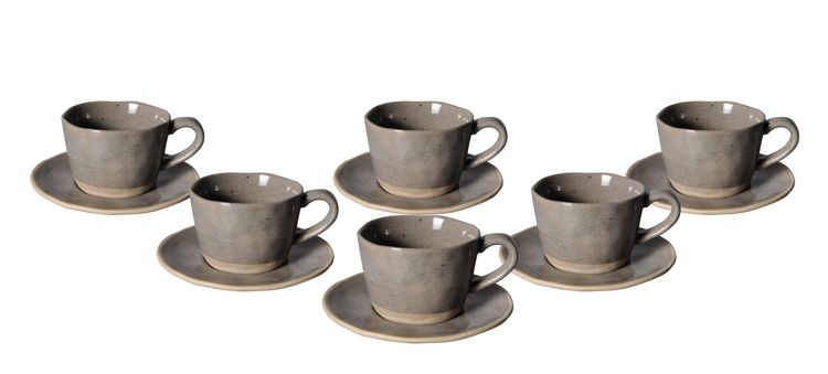 Bricard - Albi - Espressoset | Taupe 12-delig
