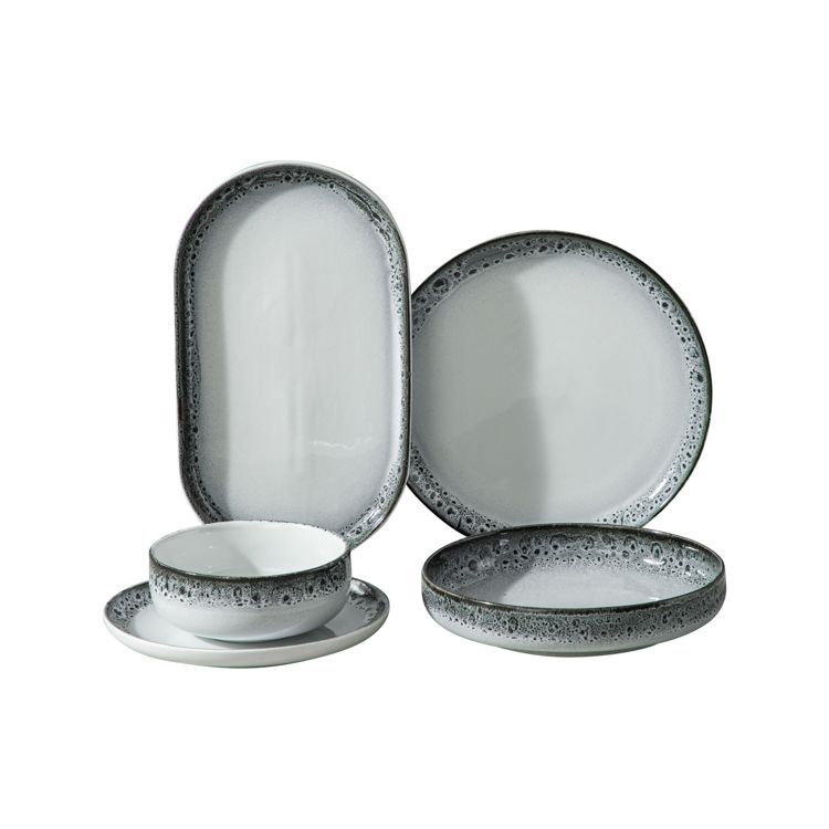 Bricard Pau serviesset 25-delig Zwart / Wit